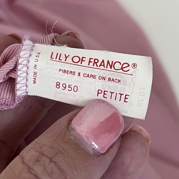 Vintage Lily Of France Nightgown Womens Petite Maxi Gown Lace Neglige Boudoir - Picture 6 of 13